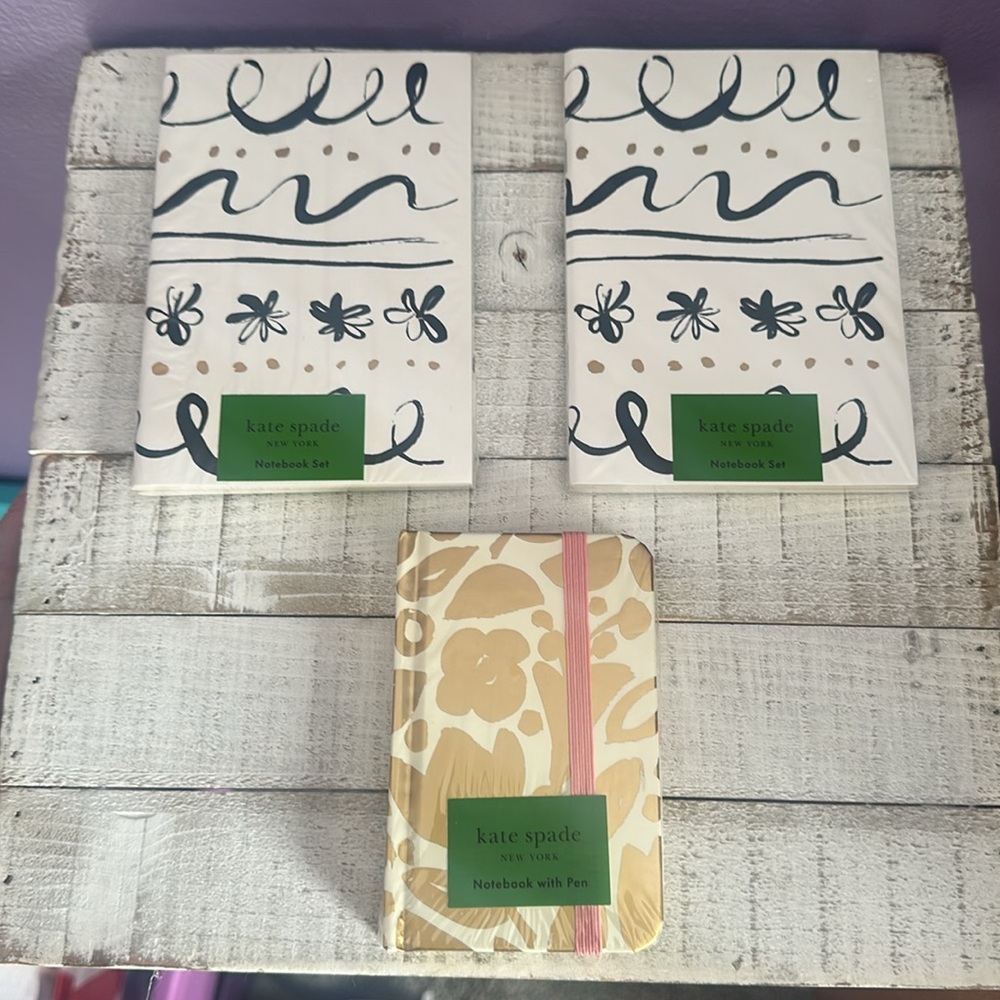 Nwt Kate spade mini notebook sets